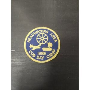 1989 Headwaters Area Cub Day Camp Patch BSA Vintage Boy Scouts Memorabilia Retro